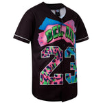 Bel Air 23 90s Creative Design Black Baseball Jersey