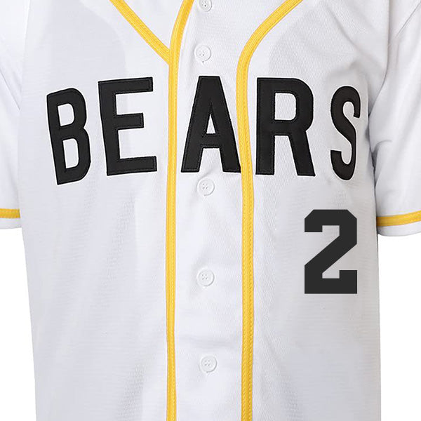 Toby Whitewood #2 Bad News Bears Authentic Baseball Jersey front