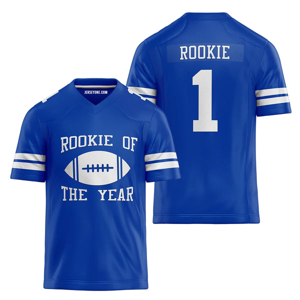 Blue Rookie of The Year Football Jersey