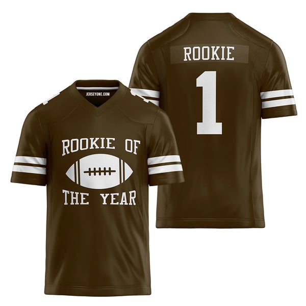 Brown Rookie of The Year Football Jersey