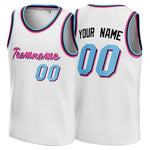 Miami Vice Custom Basketball Jersey No Minimum - Black & White