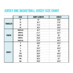 jersey one basketball jersey size chart thumbnail