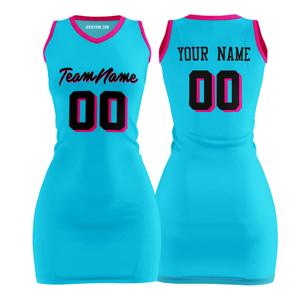 Custom Miami Vice Basketball Jersey Dress for Women