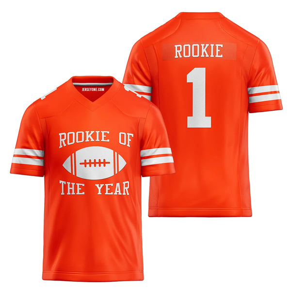 Orange Rookie of The Year Football Jersey