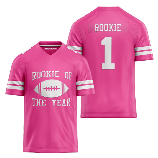 Pink Rookie of The Year Football Jersey