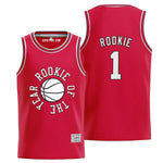 Red Rookie of The Year Basketball Jersey thumbnail