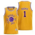 Yellow Rookie of The Year Basketball Jersey thumbnail