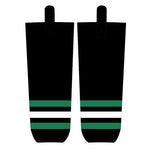 Black Green Ice Hockey Socks Jersey One