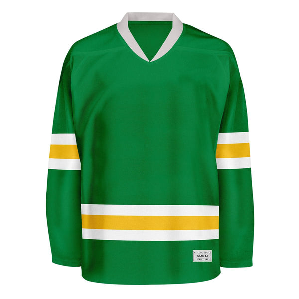 Blank Green and yellow Hockey Jersey