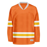 Blank Orange and yellow Hockey Jersey
