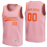 custom pink and orange basketball jersey