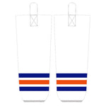 White Blue Orange Ice Hockey Socks Jersey One thumbnail