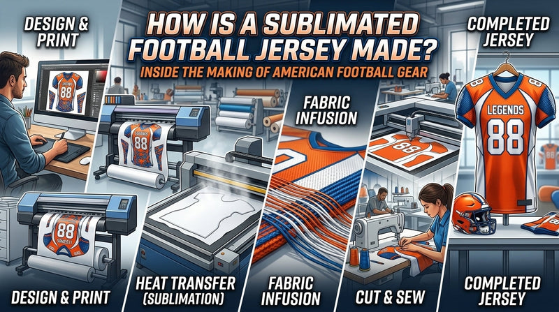 How Is a Sublimated Football Jersey Made?