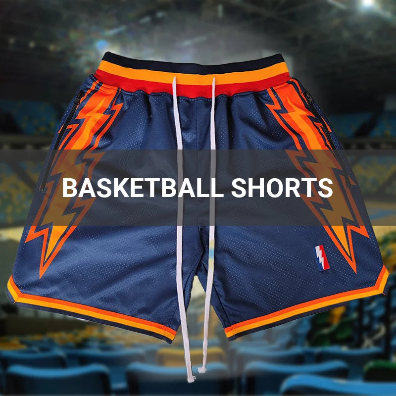Mens Graphic Streetwear Basketball Shorts