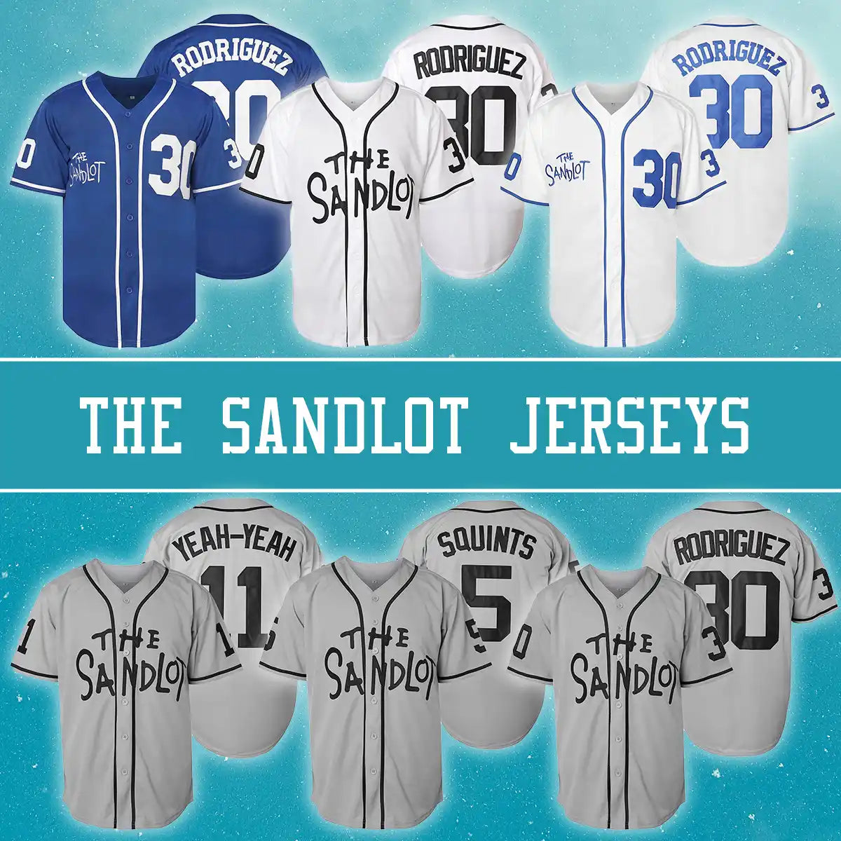 The Sandlot Baseball Jerseys
