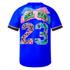 90s Bel Air 23 Printed Baseball Jersey Jersey One