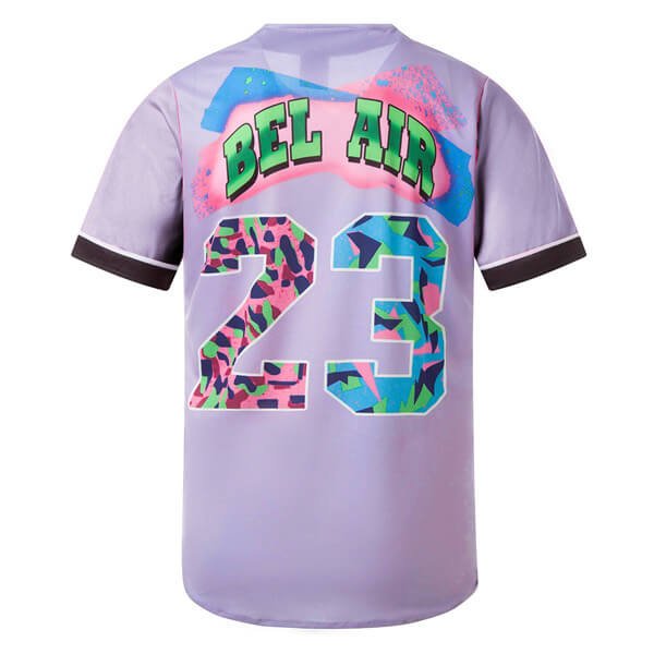 90s Bel Air 23 Printed Baseball Jersey Jersey One