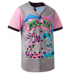 90s Bel Air 23 Printed Baseball Jersey Jersey One