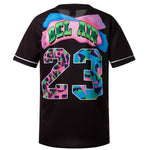 Bel Air 23 90s Creative Design Black Baseball Jersey thumbnail