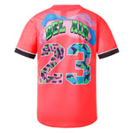 Bel Air 23 Red Button Up Baseball Jersey for Women thumbnail