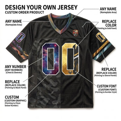 Custom Football Jersey from Photo or Sketch - Fully Stitched Personalized Any Design Jersey