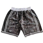 Bandana Printed Streetwear Basketball Shorts with Zipper Pockets thumbnail