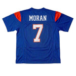 Back of Alex Moran #7 BMS football jersey showing nameplate and numbers, authentic movie replica thumbnail