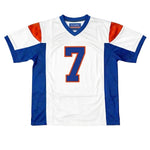 Alex Moran #7 Blue Mountain State white jersey, high-quality 200 GSM mesh away football uniform thumbnail