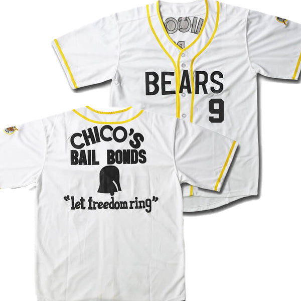 Alfred Ogilvie #9 Bad News Bears Baseball Jersey Authentic