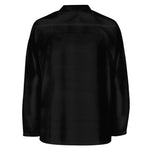 solid color all black hockey jersey back thumbnail