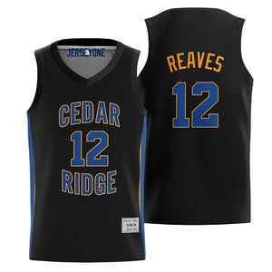 austin reaves cedar ridge high school basketball jersey black