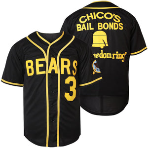 Bad News Bears Jersey Black - Chico's Bail Bonds for Men