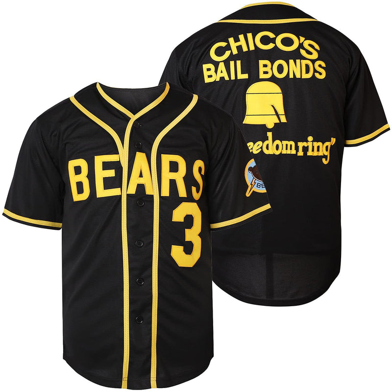 Bad News Bears Jersey Black - Chico's Bail Bonds for Men