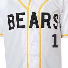 Men's Regi Tower #1 Bad News Bears Authentic Jersey front
