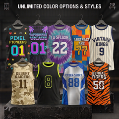 Fully Customized Basketball Jersey - Design Your Own Custom Team Uniforms