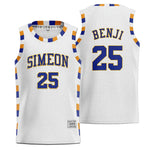 Ben Benji Wilson Simeon High School Basketball Jersey White thumbnail