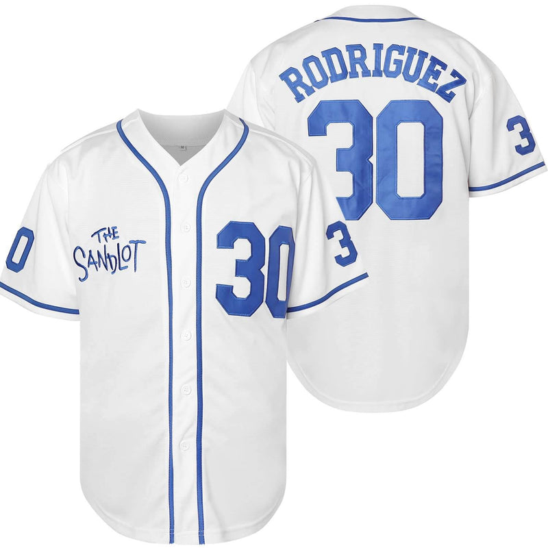 Benny The Jet Rodriguez Sandlot Jersey - White Blue
