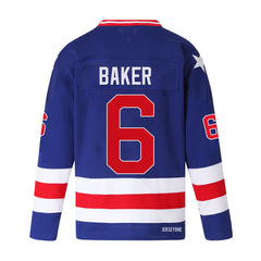 Bill Baker Jersey #6 - 1980 USA Olympic Hockey Team