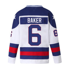 Bill Baker Jersey #6 - 1980 USA Olympic Hockey Team