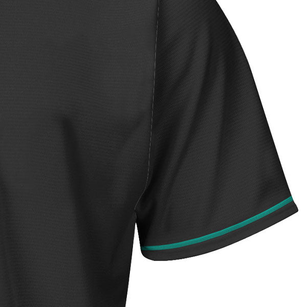Blank Black and Deep Green Button Down Baseball Jersey