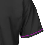 Blank Black and Purple Baseball Jersey for Men & Youth thumbnail