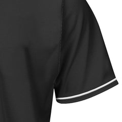 Blank Black and White Button Down Baseball Jersey