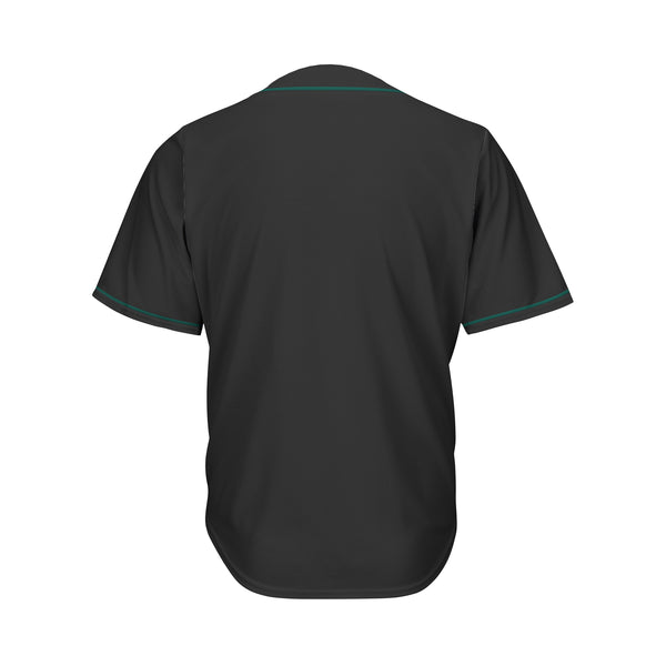 Blank Black and Deep Green Baseball Jersey for Men &amp; Youth