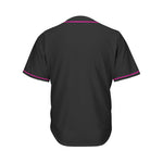 Blank Black and Hot Pink Baseball Jersey for Men & Youth thumbnail