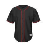 black and red baseball jersey front thumbnail