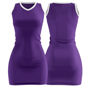 Blank Purple Basketball Jersey Dress