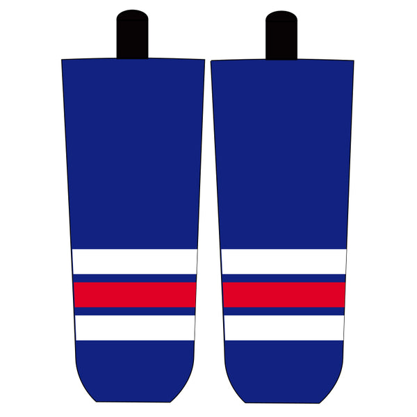 Miracle on Ice Team USA White and Blue Hockey Socks
