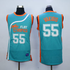 Vakidis Flint Tropics Semi-Pro Movie Basketball Jersey #55