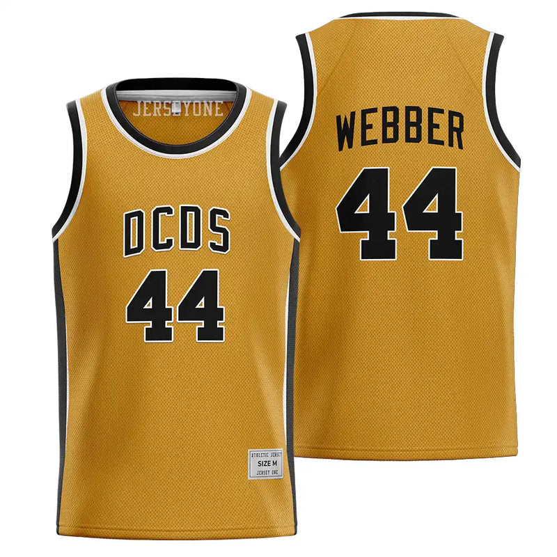 Chris Webber High School Jersey #44 | DCDS HS Basketball Jersey