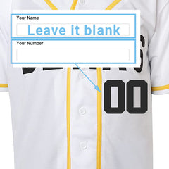 Custom Bad News Bears Chico's Bail Bonds Authentic Baseball Jersey